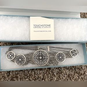Touchstone Crystal By Swarovski Angelique Collar Necklace